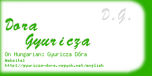 dora gyuricza business card